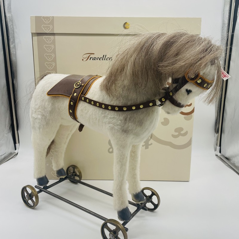 Steiff Pferd auf Rädern 667701 limitiert 500 exklusiv für The Toy Shoppe