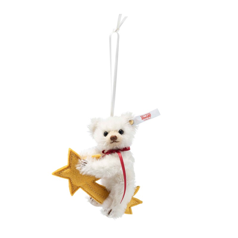 Steiff Teddybär Ornament auf Sternschnuppe 007248, 11 cm