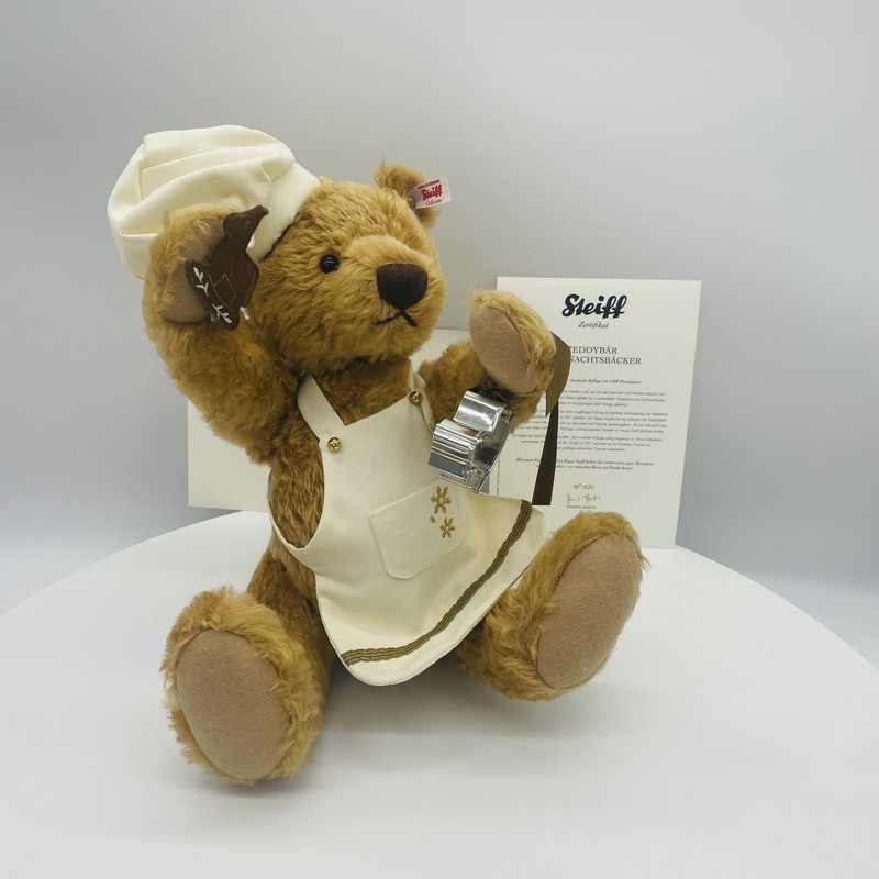 Steiff Teddybär Weihnachtsbäcker 021244 limitiert 1000 40cm Mohair