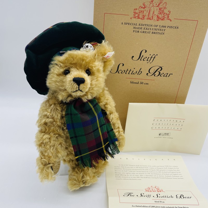 Steiff Teddybär Scottish Bear 654855 limitiert 3000 für Großbritannien 30cm