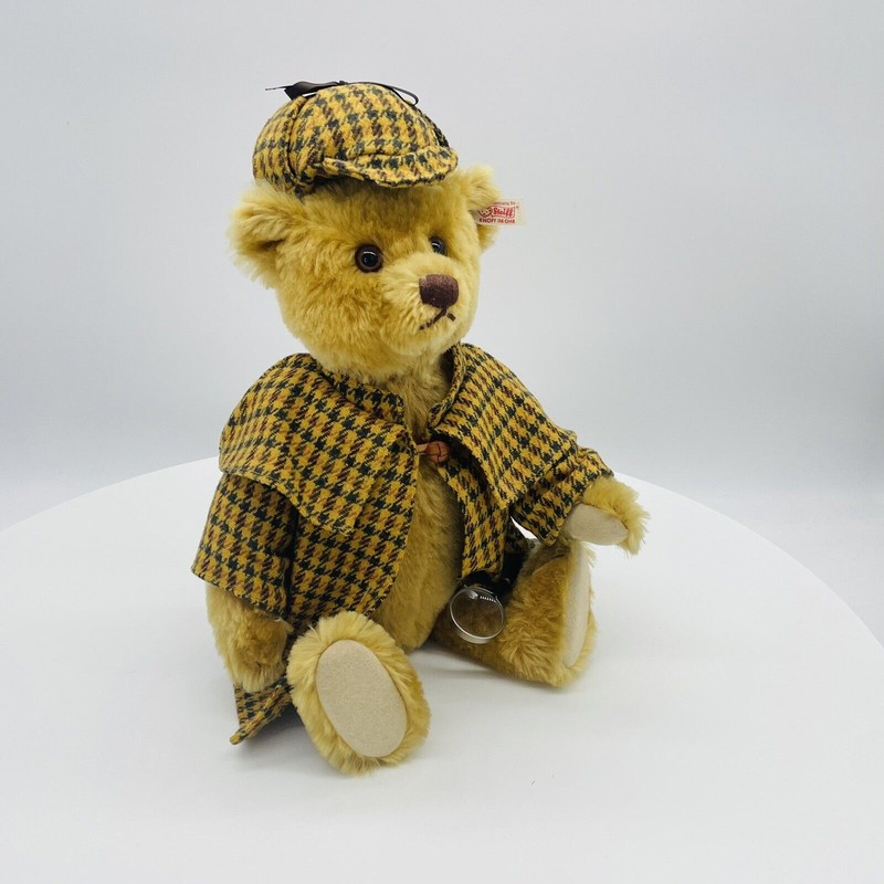Steiff Teddybär Sherlock Holmes 655517 limitiert 1500 aus 2002 35cm Karstadt