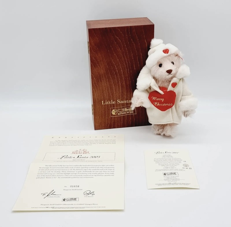Steiff Little Santa 2003 Teddybär 20 cm limitierte Auflage für Japan 675843
