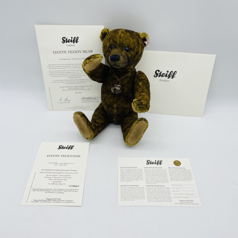 Steiff Teddybär Dante 036965 limitiert 1500 30cm aus 2011 Mohair