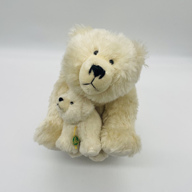 Hermann Coburg Polarbär Mama mit Baby Polar Bear Mama with Baby limitiert 1000