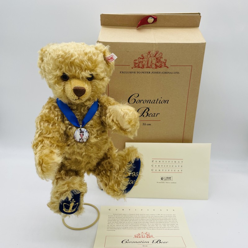 Steiff Coronation Bear 660870 Krönung Queen Elizabeth, exklsuiv für Peter Jones