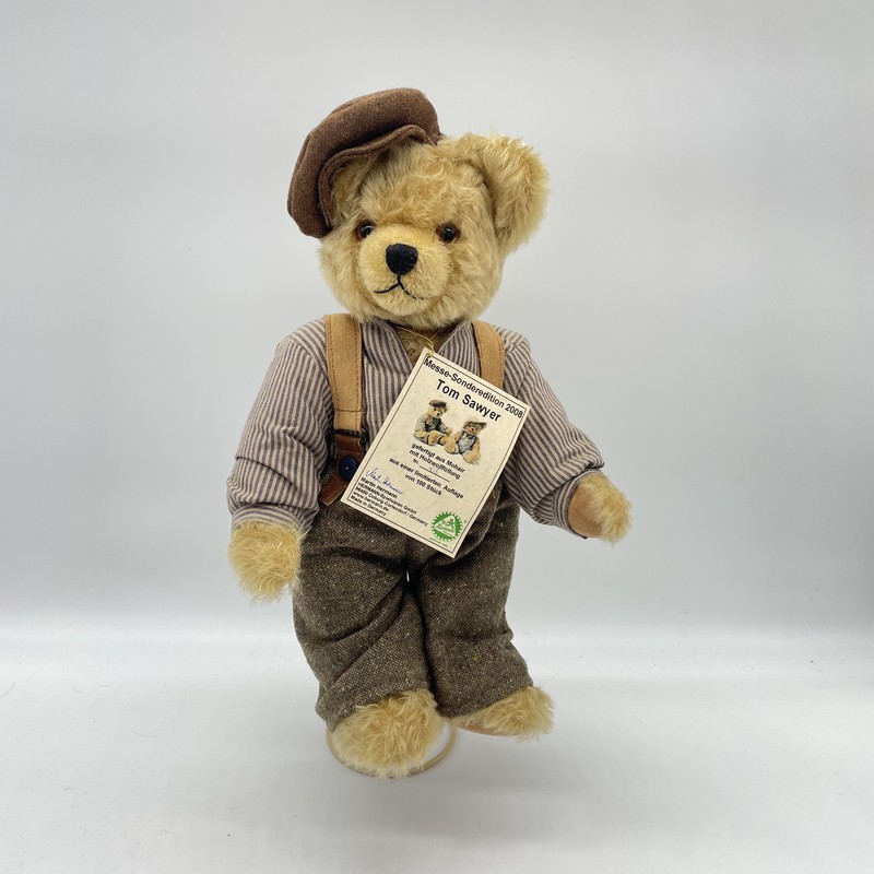 Hermann Coburg Teddybär Tom Sawyer limitiert auf 100 Stk. Mohair