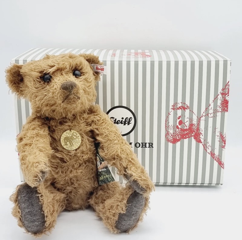 Steiff Teddybär Hansel 006968 limitiert 36 cm Hanfplüsch gegliedert Sammler 2020